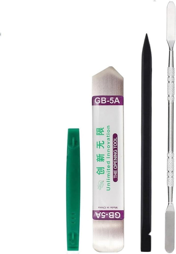 Zohino Set of 4 Professional Spudger Repair Tool Kit Double-Sided Metal Spudger Flat