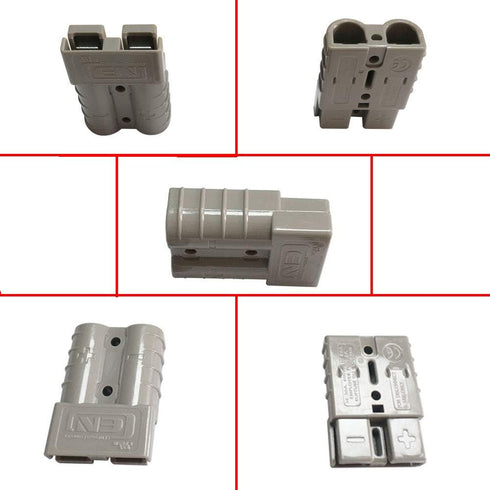 50 Amp Grey Connector Battery Charger, 50Amp Gray (10/12AWG)