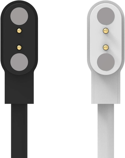 FitTurn Charger for ID205L ID205U ID205S or SW021 Smart Watch, Magnetic USB Charging Cable - Black, White