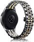 Band for Samsung Gear S3 / Galaxy Watch 46mm / Galaxy Watch 3 45mm, 22mm 7-Rows Stainless Steel Replacement Strap