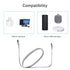 Cord Replacement for UE Boom Charger, 1.2m USB Charging Cable Compatible with Logitech Ultimate Ears Boom 3/ MEGABOOM 3/ UE Wonderboom/UE Boom/Megaboom/Mega Boom (2 PCS, White)