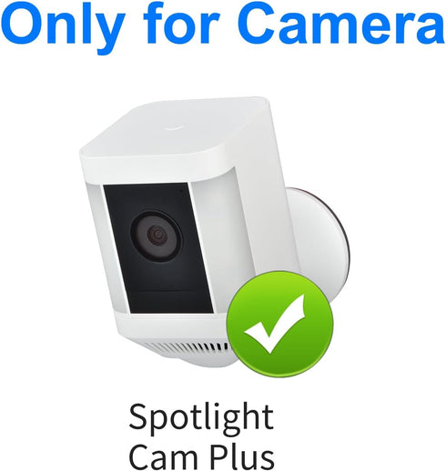 Plastic Cover Protective Case for Ring Spotlight Cam Plus, Wall Mount Bracket, Skin Cover for Camera Protection from