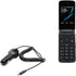 BoxWave Car Charger Plus for Kazuna eTalk - Black, Extra USB Port with Integrated Cable, Car Charger