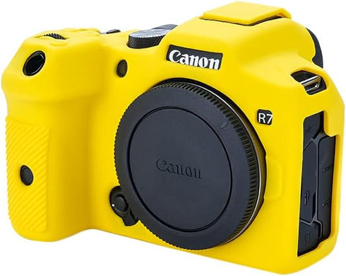 Rieibi EOS R7 Silicone Case for Canon eos r7 Digital Camera - Protective Cover - Yellow
