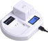 Batmax Rapid LCD USB Dual Battery Charging Station for Arlo Pro, Pro 2 & Arlo Go Security Camera Batteries