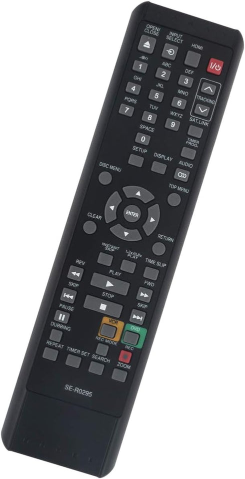 SE-R0295 Replacement Remote Control for Toshiba DVD Video Recorder VCR Models D-VR620KU, D-VR610KU, DKVR60KU, and More