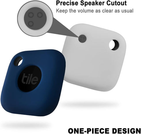 Geiomoo Silicone Case for Tile Mate 2022, Soft Scratch Resistant Cover with Carabiner (2 Pack)
