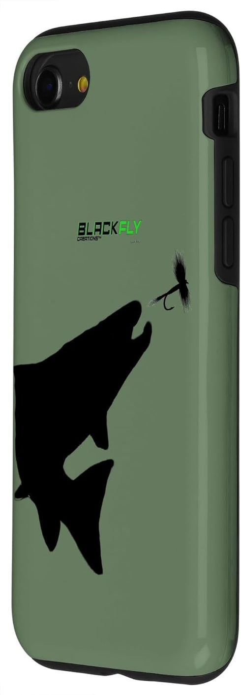 iPhone SE (2020) / 7 / 8 Fly Fishing Phone Case Trout Rising Dry Flies by Black Fly Case