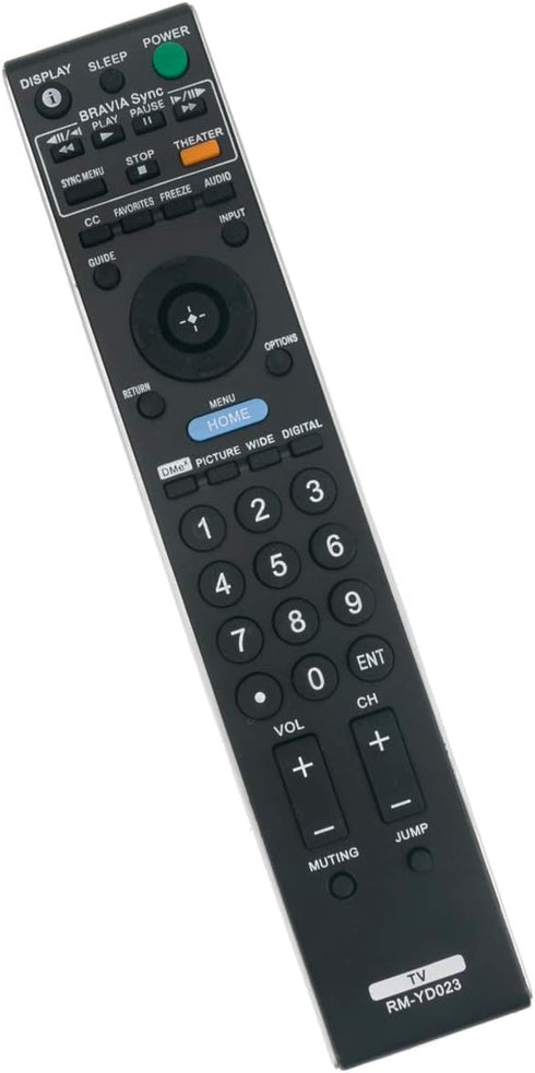 RM-YD023 Replacement Remote for Sony TV KDL-40W4100, KDL-42V4100, KDL-46W4100, KDL-52W4100, KDL-40V4150, KDL-32XBR6,