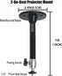2-Be-Best 360 7in 18cm Mini Projector Ceiling Mount Adjustable Projector Wall Mount Length / Projectors Mounts Black