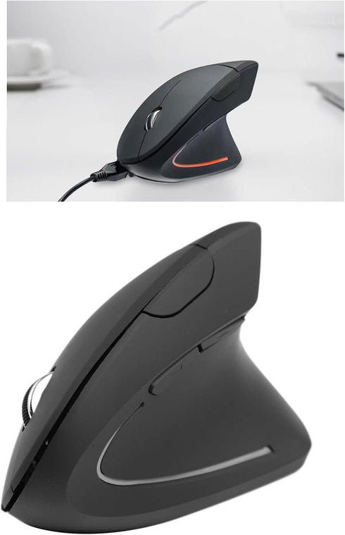 Jectse Ergonomic Vertical Mouse, 2.4G Wireless, Adjustable DPI, Ideal for Gaming and Working