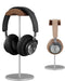 Micool Headphone Stand, Aluminium and Wood Gaming Headset Holder for All Size Headphones with Heavy Base