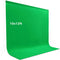 LCUIRC 10X12ft Green Screen Backdrop for Photography, Chromakey Polyester Collapsible Greenscreen Background for