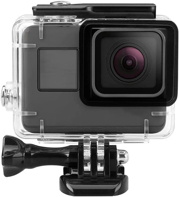 Waterproof Housing Case for GoPro Hero 5 6 7 Black, Protective Underwater Shell with Bracket for Action Camera