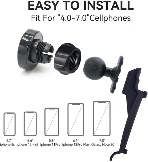 Car Phone Holder for Toyota Highlander 2014-2019, Strong Magnetic Vent Mount, 360° Adjustable Stand for All Smartphones