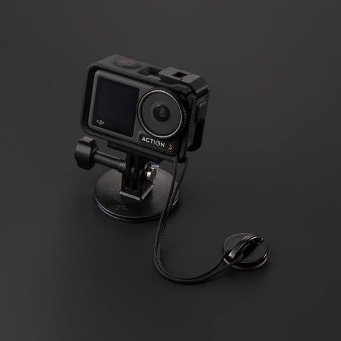 DJI Osmo Action Camera Mount, Black, Compatible with Osmo Action 3 and 4