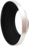 Fotasy 46mm Silver Metal Wide Angle Lens Hood - Fits Olympus M.Zuiko Digital ED 12mm 1:2.0 Lens