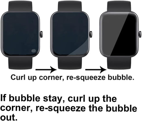 3D Screen Protector Compatible with SKG V7 Cyber and IDW15 1.8” Fitpolo Smart Watch