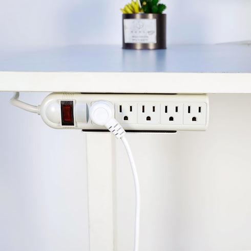 Monzlteck Universal Power Strip Mount, Under Desk or Wall Mount for Power Strip (Power Strip not Included)