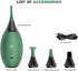 LENSGO Electric Air Blow Camera Cleaning Kit with 4 Cleaning Heads for Dust Removal Type C Charge