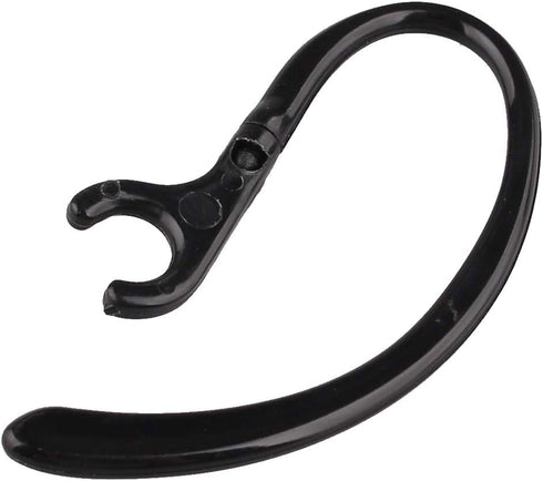 10PCS Bluetooth Headset Earpiece Universal Receiver Clip 360 Degree Rotate Clamp Holder Earhooks Ear Loop Replacement (6mm - Black)