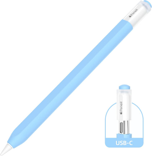 AZF Compatible with Apple Pencil USB C case, Non-Slip Silicone Sleeve Protective Cover
