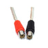 2-Pack RCA Female to Speaker Wire Adapter Cable, 5.5-inch/14cm - Black/Red, Audio Video Conversion