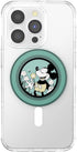 PopSockets Round Phone Grip Compatible with MagSafe, Disney - Enamel Tonal Flower Mickey, Adapter Ring Included, Phone