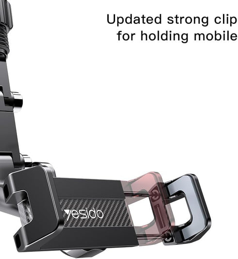 Phone Holder for Car, 360 Degree Rotable Mount, Anti Shake Grip, Compatible with All iPhone and Android Devices