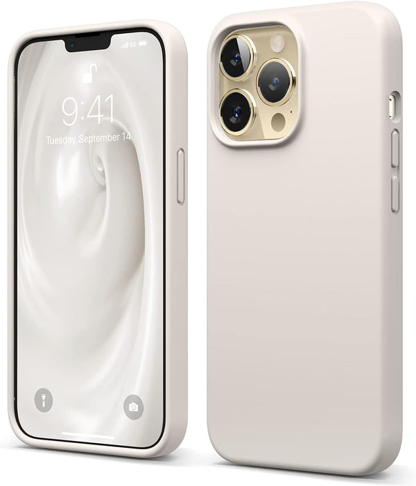 elago iPhone 13 Pro Case, Premium Liquid Silicone, Full Body Protection, 3 Layer Shockproof Cover, Stone