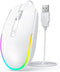 seenda Wired Mouse, USB Computer Mouse with RGB Backlit Optical LED and Attached USB Cord for Laptops, Notebooks,