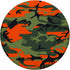 Pop Military Camouflage Pattern, Green Black Orange Camo, PopSockets Standard PopGrip