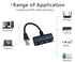 HRIOEKAX RJ45 RJ45 1 3 Cat5, Cat5e, Cat6, Cat7 Set-top Upgrade Ethernet Splitter Cable, Male to Female Network Splitter