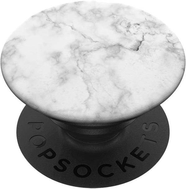 Marble Black White Grey Pop Socket for Girls Boys - PopSockets Standard PopGrip