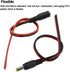 MILAPEAK 10 Pairs DC Power Pigtail Cable 12V 5A Male & Female + 10 Pairs DC Power Jack Plug Adapter Barrel Connector.
