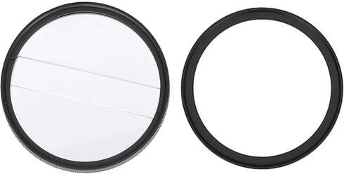 Yunseity 62mm Double Split Diopter Filter, Anti Oil Coating Layer Double Split Diopter