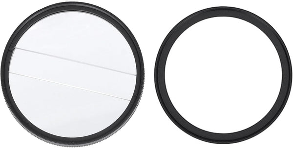 Yunseity 62mm Double Split Diopter Filter, Anti Oil Coating Layer Double Split Diopter
