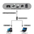 HOXIBSL 14.7FT 2 1 Printer Cable Splitter in Out,Printers Cable with Toggle Switch for Two Computers Share