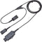 Y-Splitter Adapter Y-Training Cable with Mic Switch, Compatible with Plantronics QD Headset for Training Purposes