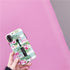 Compatible with iPhone XR Case, 3D Embossed Pink Flowers Gray Shell Design, Rugged Shockproof Case (Flamingo)