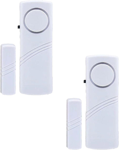 2 Pack Door Sensor Alarm for Kids Safety, Window Alarm System for Home Security, No Batteries for Pool, Garage, RV