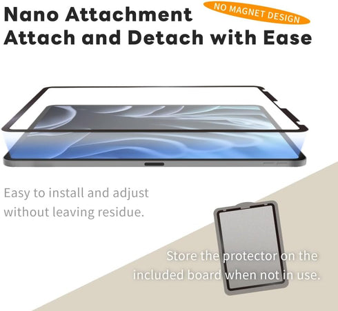 EIP Detachable Paper-feel Screen Protector for iPad mini 6 8.3”, Reusable Nano Tech, Easy Install & Detach, Anti-glare,