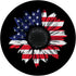 Cute Trendy Patriotic Sunflower American USA Flag Floral PopSockets Standard PopGrip