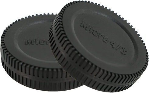 NIYI 2 Sets Camera Body Cap and Rear Lens Cap Cover Kit for M43 Micro Four Third Mount Camera and Lenses