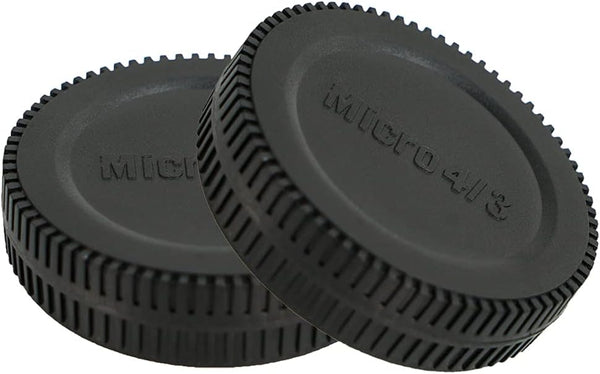 NIYI 2 Sets Camera Body Cap and Rear Lens Cap Cover Kit for M43 Micro Four Third Mount Camera and Lenses