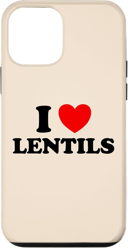 I Heart Lentils I Love Lentils Funny Healthy Soup Eat Legume Indian Food Dal Case