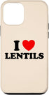 I Heart Lentils I Love Lentils Funny Healthy Soup Eat Legume Indian Food Dal Case