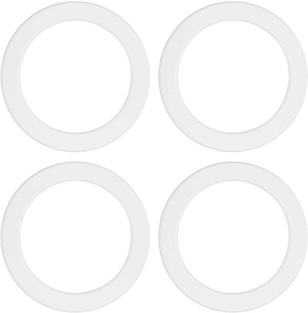 PATIKIL Universal Plastic Magnetic Adapter Ring, 4 Pcs Ultra-Thin Sticker Ring Adhesive Nickel-Iron