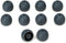 Shure EASFX1 Gray Soft Flex Sleeves, Large, 10 Pack (5 Pairs) for E1, E3, E4, E5, SE Models