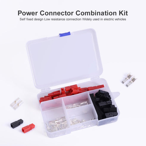 101 PCS 15/30/45 Amp Power Connectors Assortment Kit, Battery Connector Modular Quick Disconnect, AWG10-20